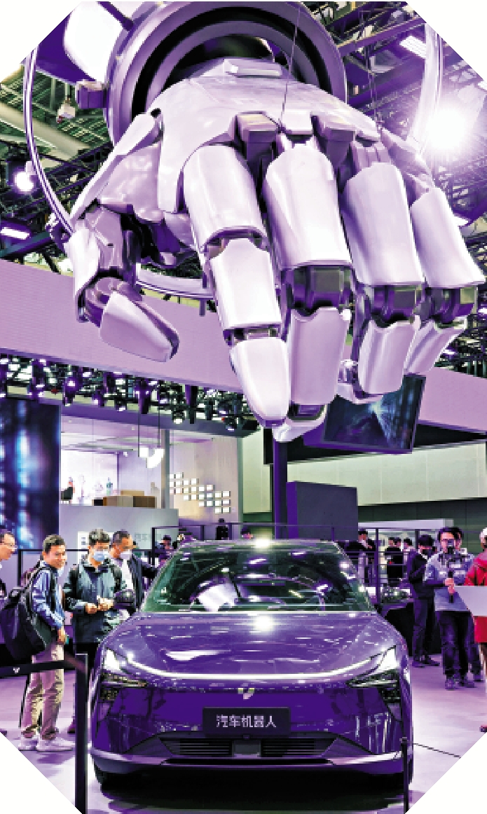 　　圖：當AI遇上新能源車技術，將迸發巨大商業價值。\新華社