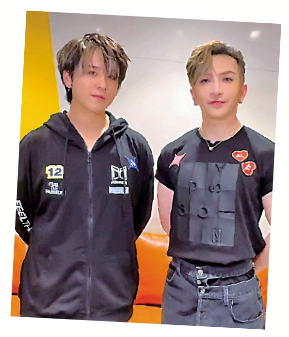 　　圖：姜濤（左）及Anson Lo是本地人氣歌手。