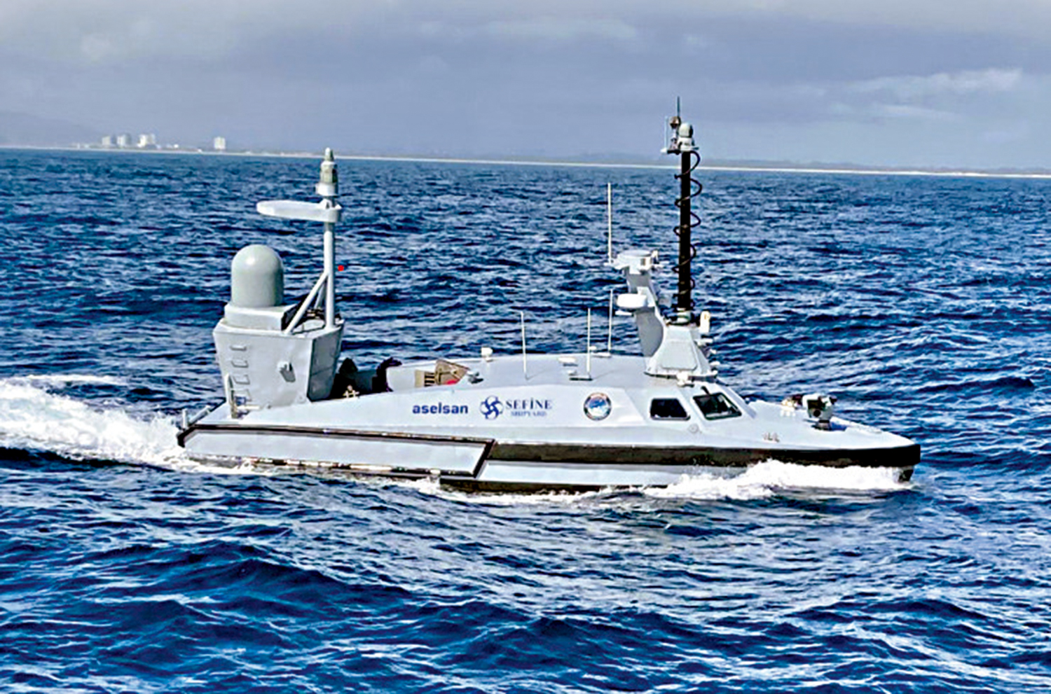 　　圖：「槍魚」武裝無人艇可自主行動，最大航程400海里。
