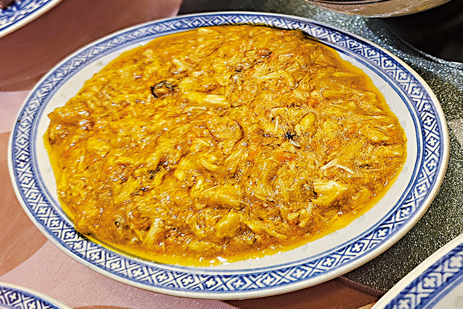 　　圖：蟹粉撈麵是天香樓最出名的菜品之一。