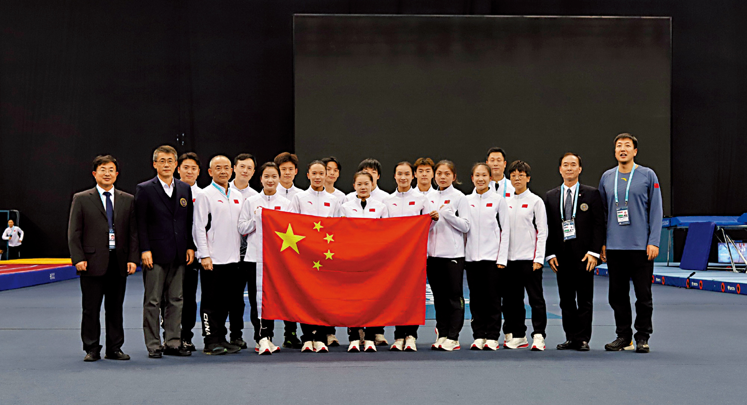 　　圖：中國蹦床隊在世盃巴庫站奪得佳績。