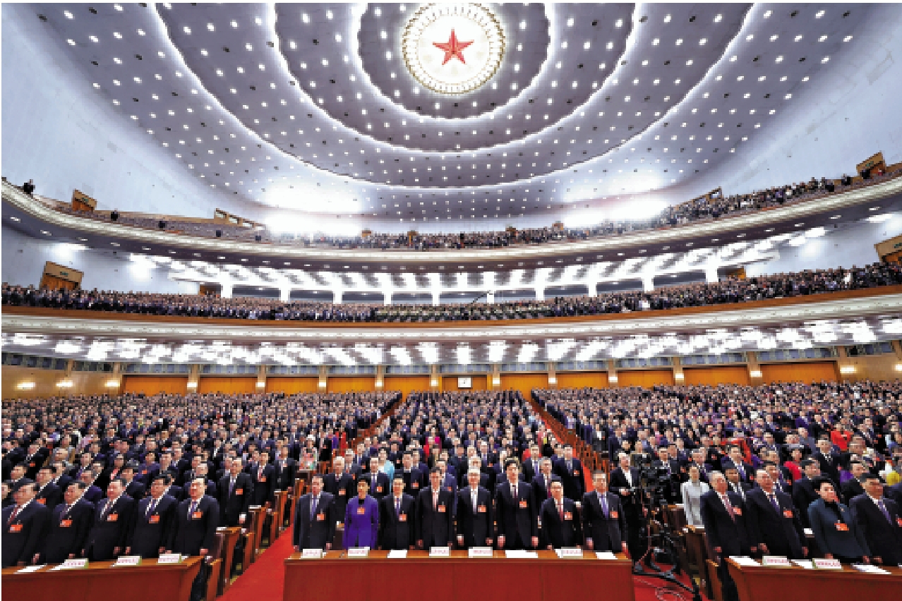 　　圖：3月5日，第十四屆全國人民代表大會第二次會議在北京人民大會堂開幕。\新華社