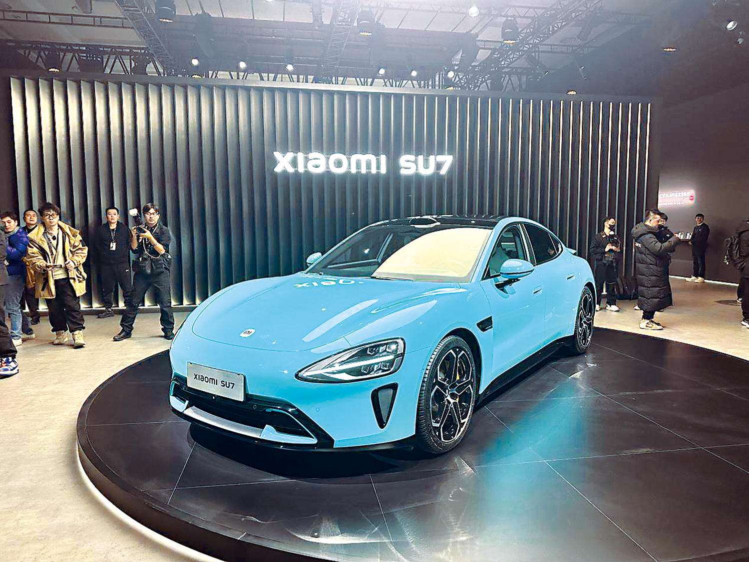 　　圖：小米首款電動車SU7將於3月28日正式上市。