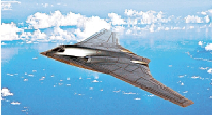 　　圖：網上曝光的「轟20」飛行構想圖。\網絡圖片