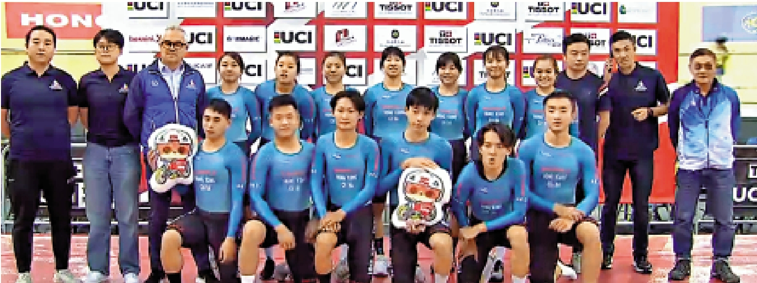　　圖：中國香港單車代表隊以佳態迎戰國家盃場地單車賽。