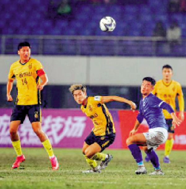 　　圖：廣西布山（黃衫）揭幕戰擊敗寧夏平羅恆利。