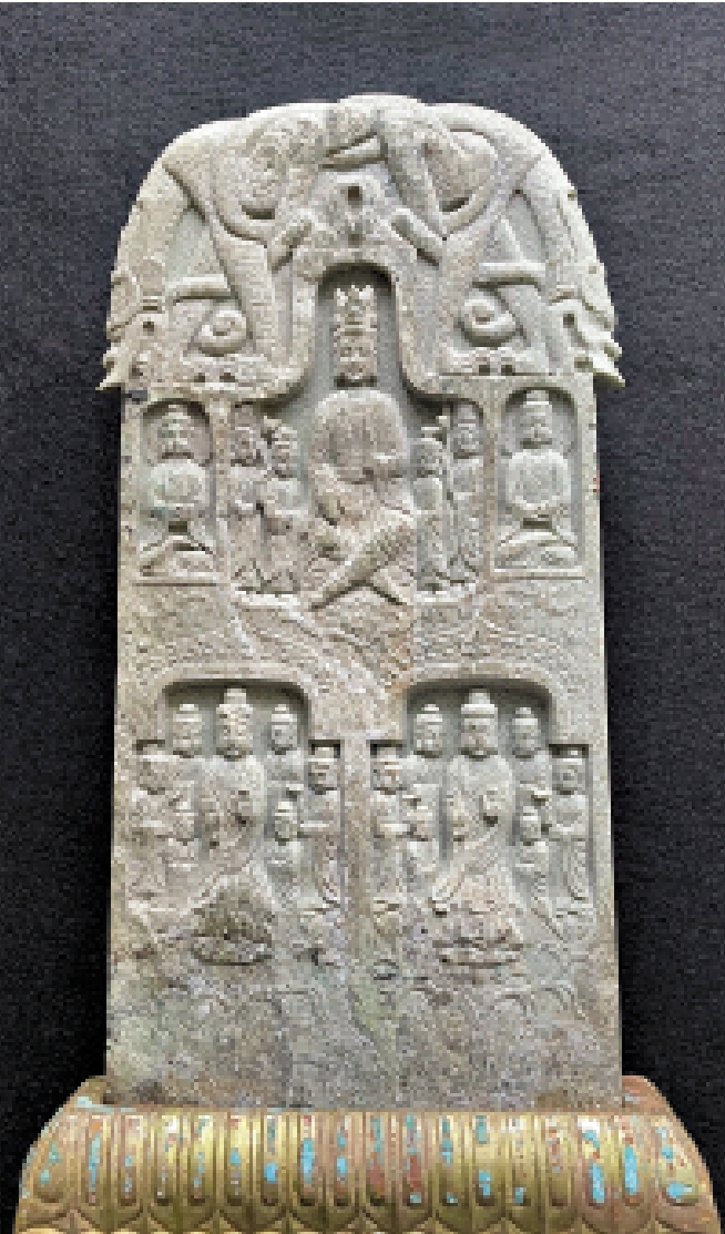 　　圖：佛教造像碑（正面）。\作者供圖