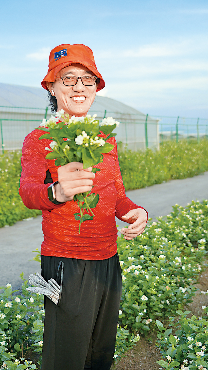 　　圖：台胞吳崇豪在廣西橫州打造「香香花園」。\受訪者供圖