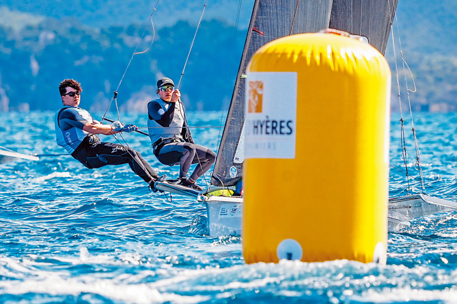 　　圖：阿輝和祥傑於第55屆法國奧運周的「最後機會帆船賽」得第七名，獲取巴黎奧運入場券。