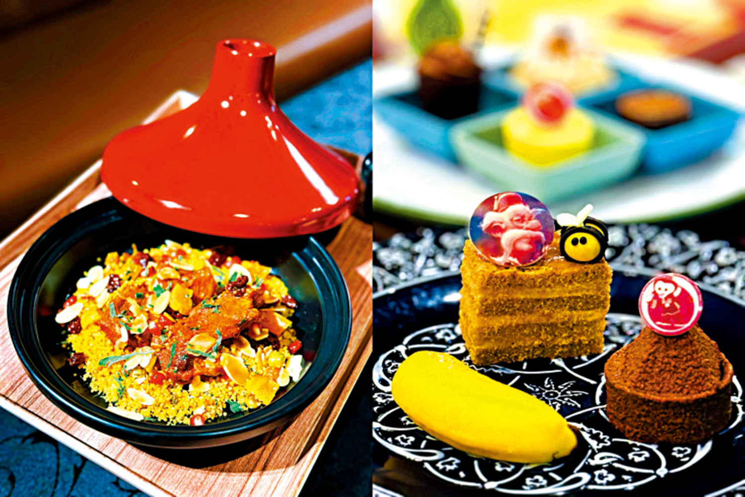 　　圖：摩洛哥塔吉鍋和甜點。