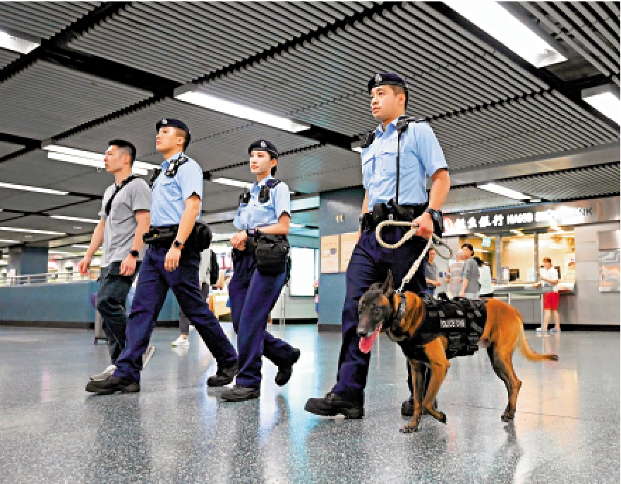 　　圖：警方將循多個方向提升鐵路沿線執法效能，加強對乘客的保障。