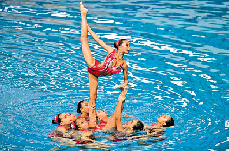 　　圖：中國香港韻律泳隊。