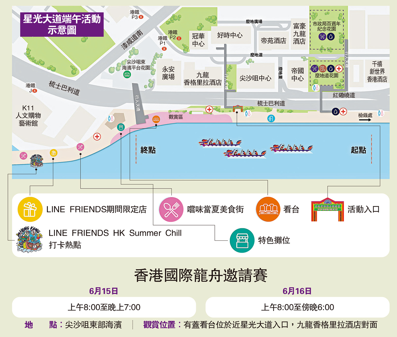 　　圖：星光大道端午活動示意圖