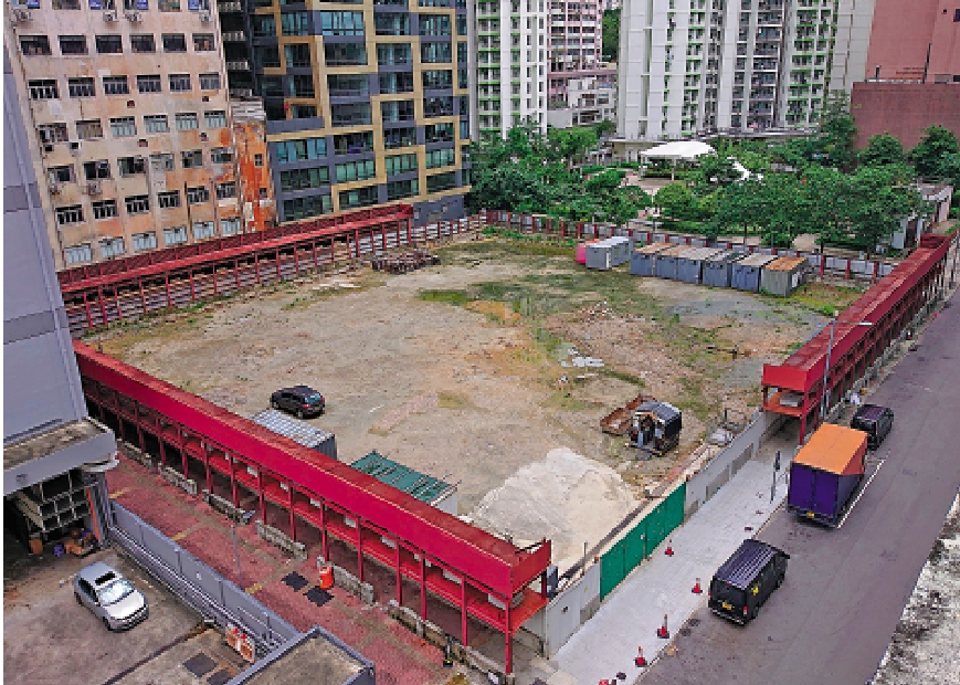 　　圖：荃灣橫窩仔街商住項目，地盤面積約3.35萬方呎，將興建1幢34層高住宅大廈，料可提供465個300至400方呎中小型單位。