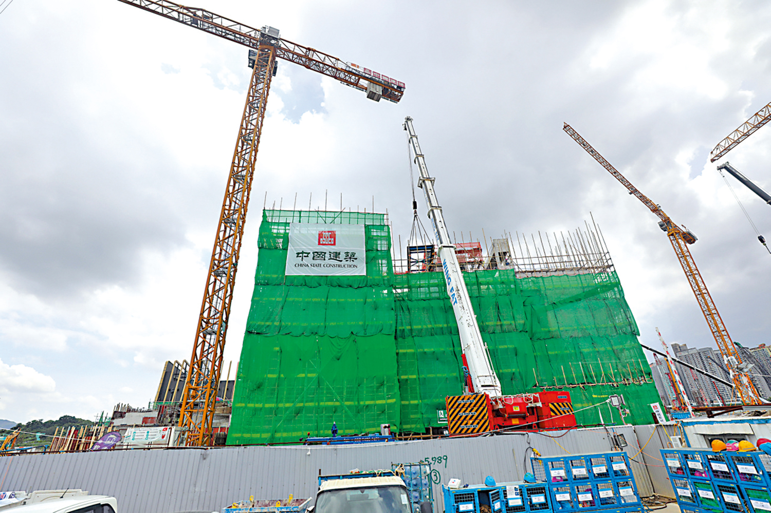 　　圖：位處落馬洲河套地區的港深創新及科技園正在加緊建設。\大公文匯全媒體記者黃艾力攝