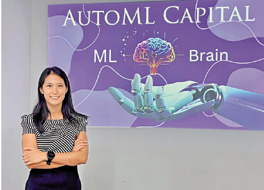 　　圖：AutoML Capital創始人林朗行表示，香港B2B2C（企業對企業再對消費者）機器人顧問市場的發展空間巨大。\大公報攝