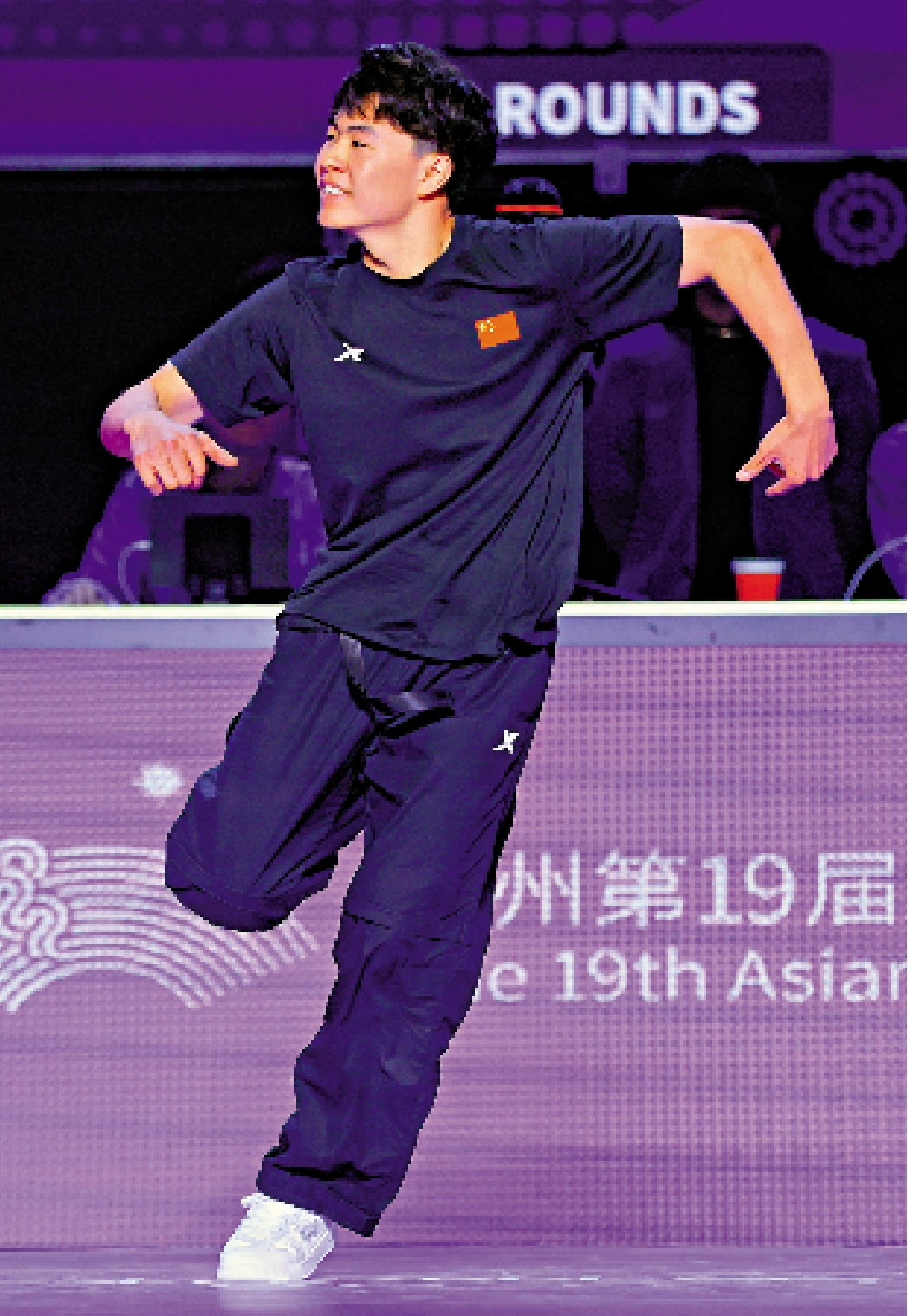 　　圖：中國霹靂舞運動員亓祥宇。