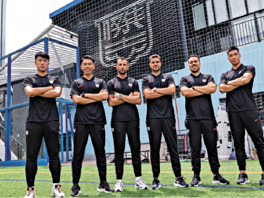 　　圖：傑志新教練團隊，左起：石鎧泓、郭劍橋、列斯奧、卡度素、蘇沙及黃思瀚。