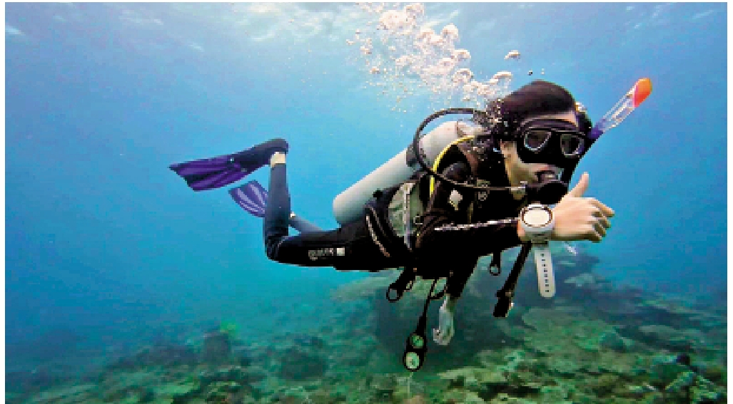 　　圖：大多數承保深水潛水的保險計劃，均設有水深限制。\受訪者提供