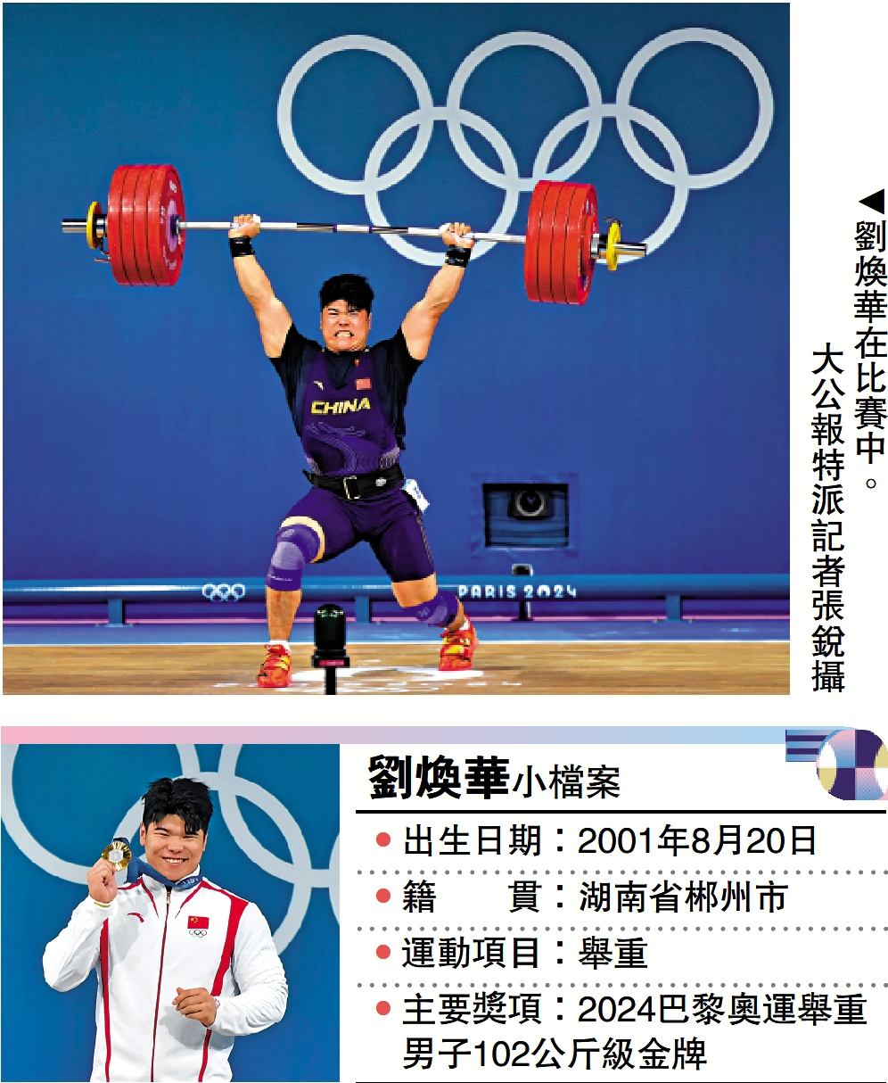 　　圖：劉煥華在比賽中。\大公報特派記者張銳攝