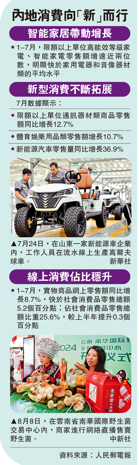 　　圖：7月24日，在山東一家新能源車企業內，工作人員在流水線上生產高爾夫球車。\新華社