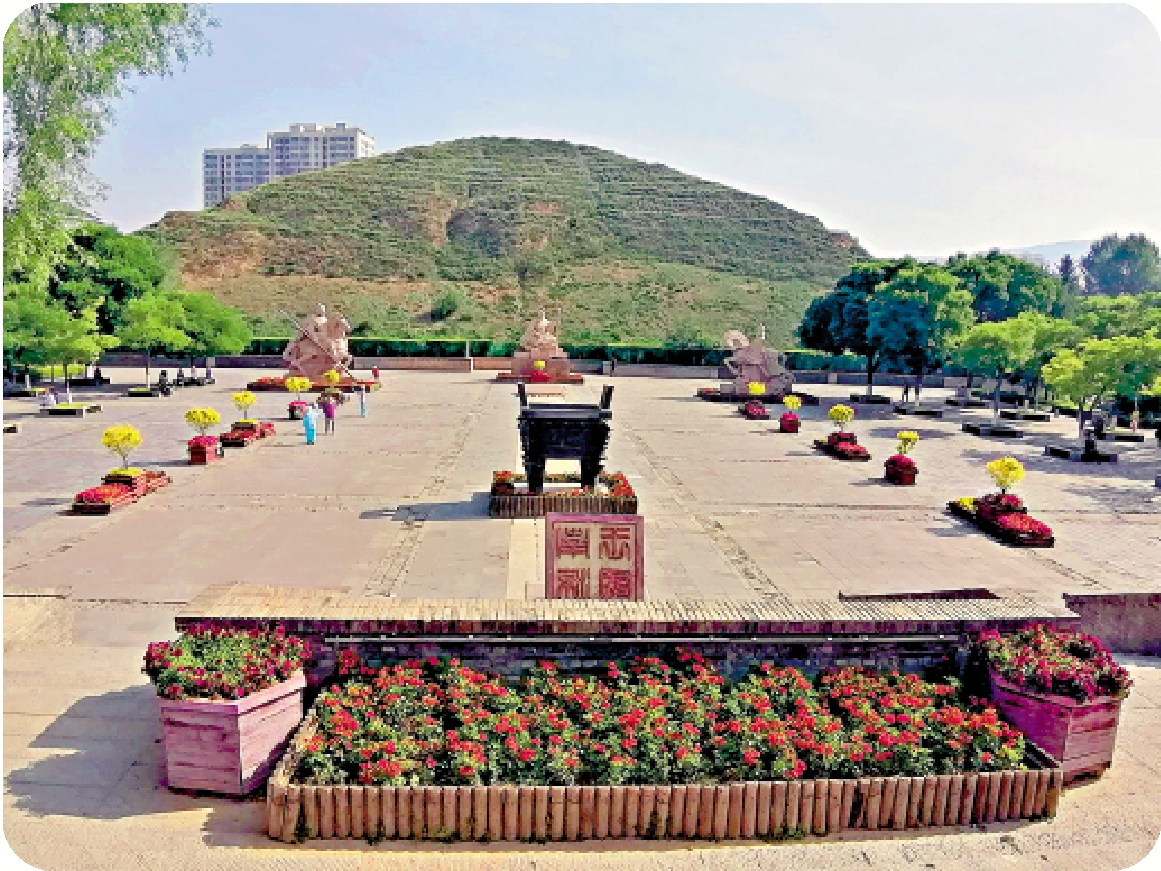 　　圖：位於西寧市的南涼虎台遺址公園。/作者供圖