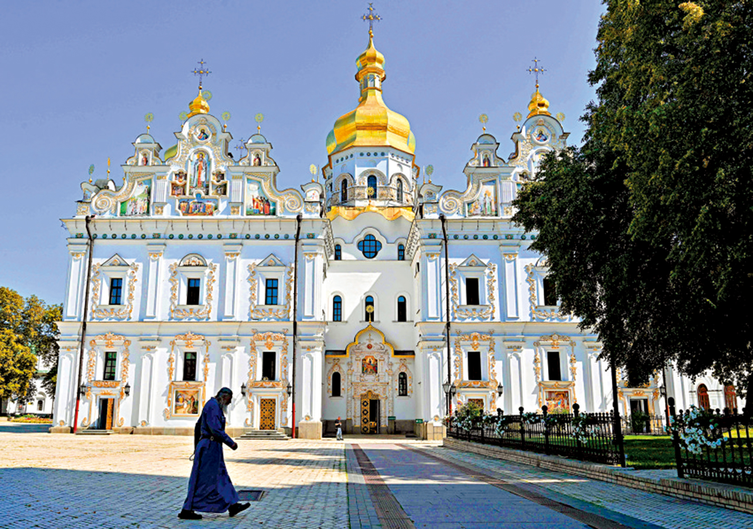 　　圖：基輔洞窟修道院過去是烏克蘭東正教會（UOC）總部。\法新社