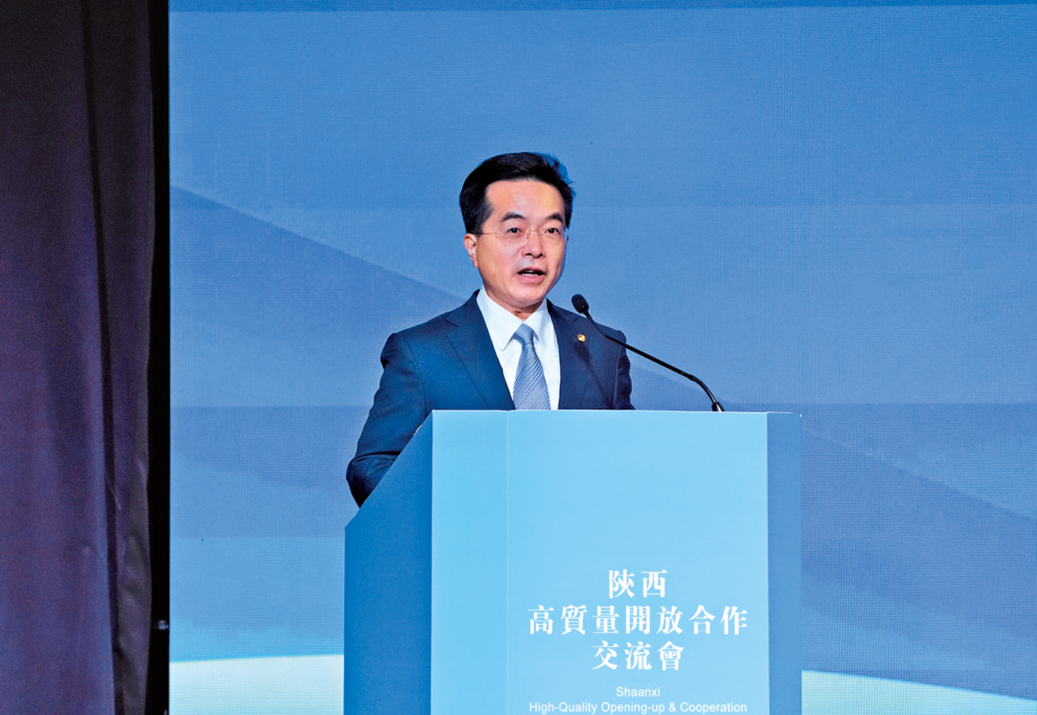 　　圖：繆建民稱，招商局曾協助23家在陝企業募集1522億元人民幣的資金。