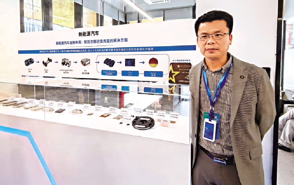 　　圖：大乙半導體是首批進駐的科企，圖為其創始人黃明欣。\大公報記者毛麗娟攝