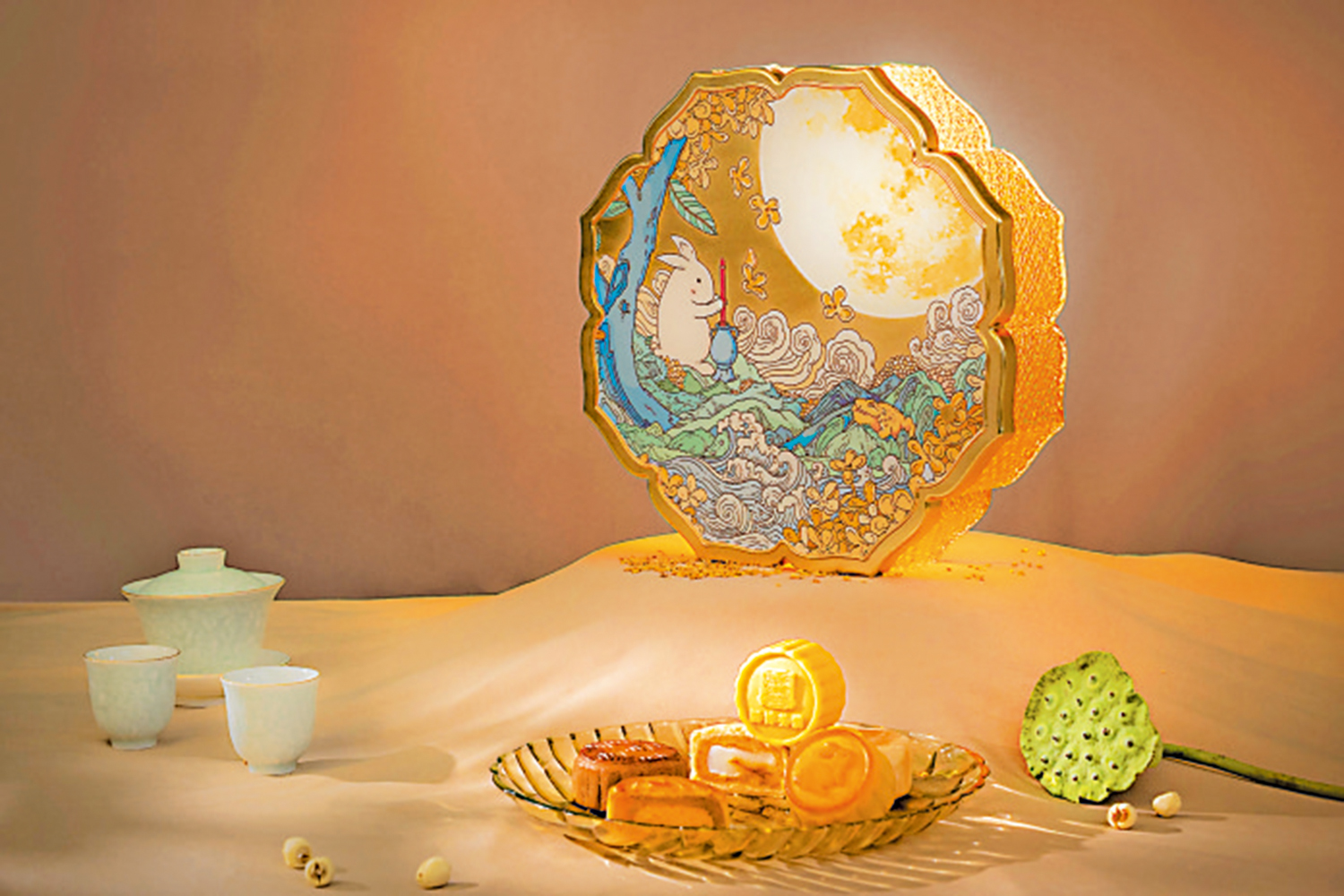 　　圖：中國國家博物館的月餅禮盒可以作為小夜燈使用。