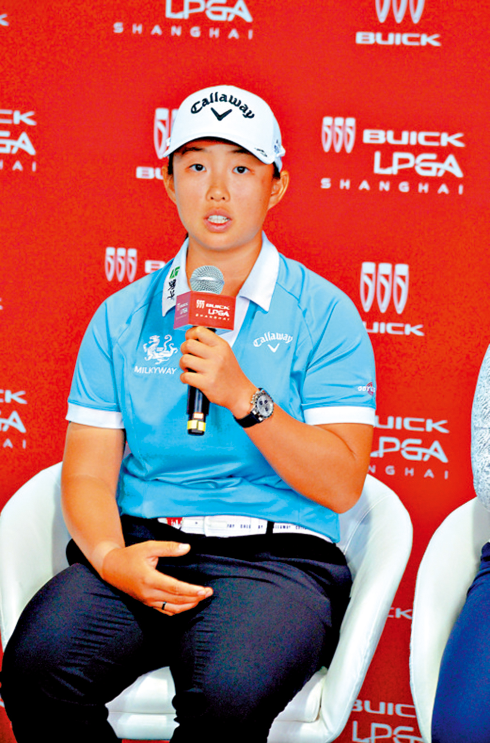 　　圖：殷若寧表示自己下半年的狀態更好。\大公報記者夏微攝