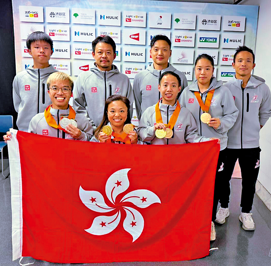 　　圖：港隊在日本殘疾人羽毛球國際賽取得佳績。