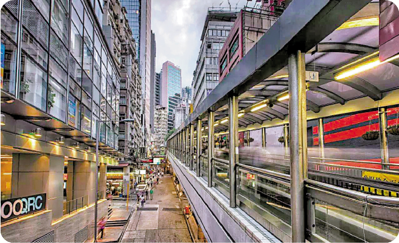 　　圖：中環半山扶梯。