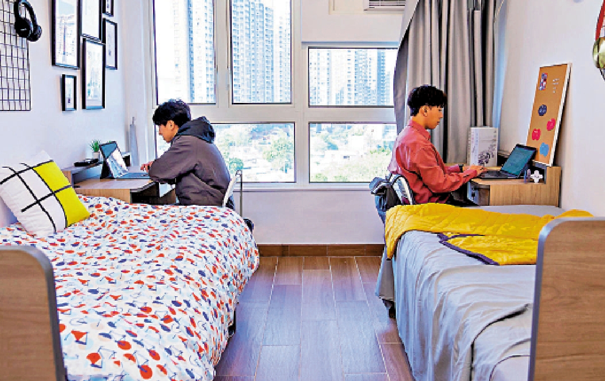 　　圖：有議員建議政府在青年宿舍租金中，留起部分為青年儲蓄，用作置業的首期及資本。圖為元朗青年綠洲二人房示範單位圖。