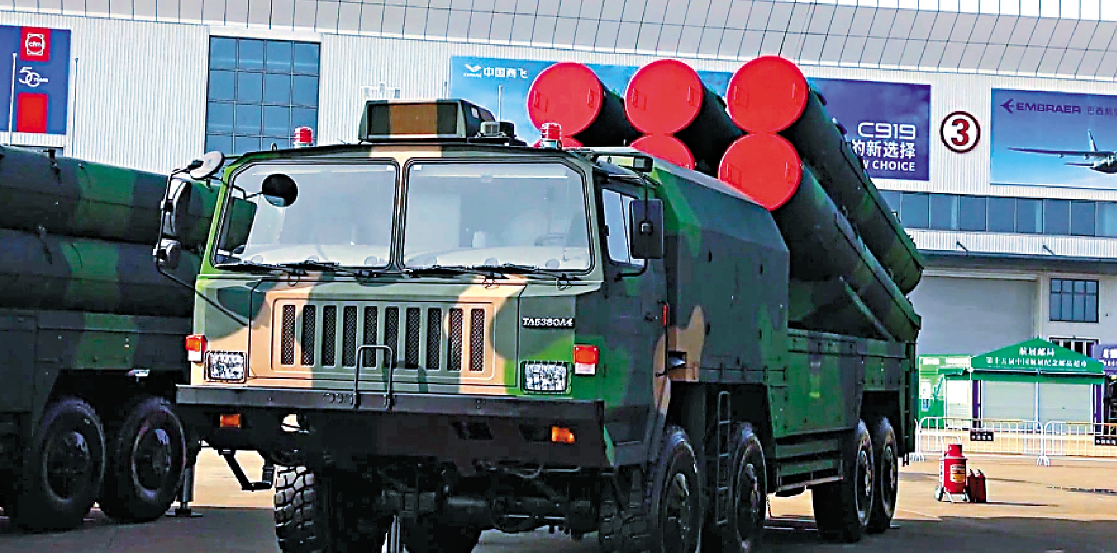 　　圖：紅旗-19在7日已現身本屆珠海航展場地。