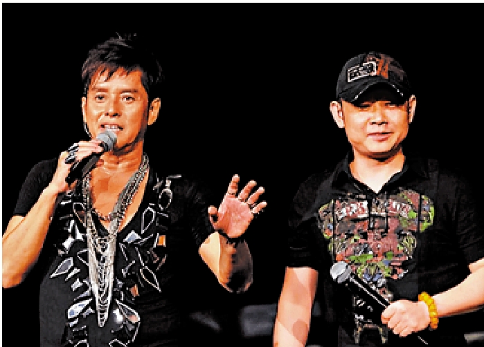 　　圖：譚詠麟與刀郎（右）是多年好友。 