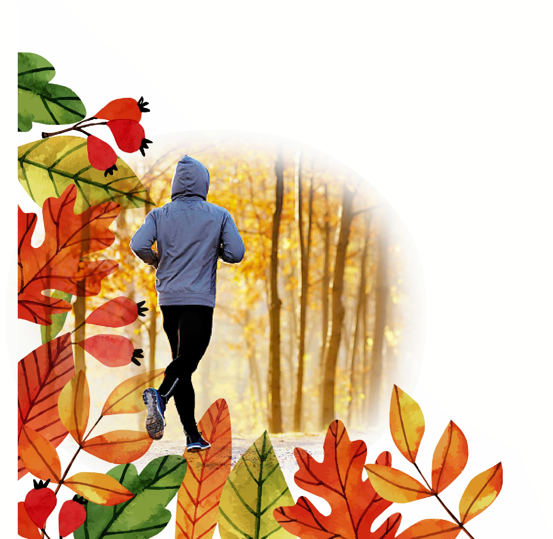 　　圖：冬天戶外慢跑要注意保暖。