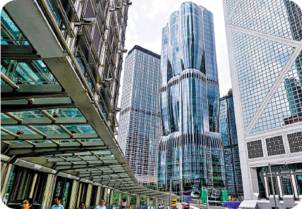 　　圖：位於中環和金鐘交界的The Henderson。