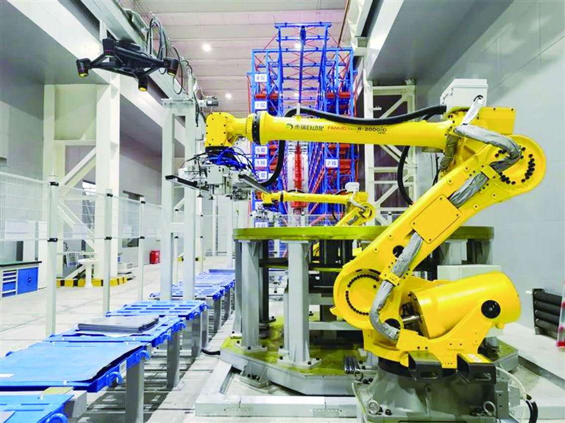 　　圖：哈電集團數字化智能示範車間。