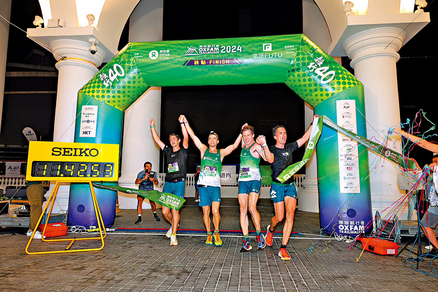 　　圖：隊號8049率先完成100公里賽事。