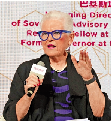 　　圖：珍妮·希普利表示，全球若果樹立關稅壁壘，將會推遲必要的經濟改革。