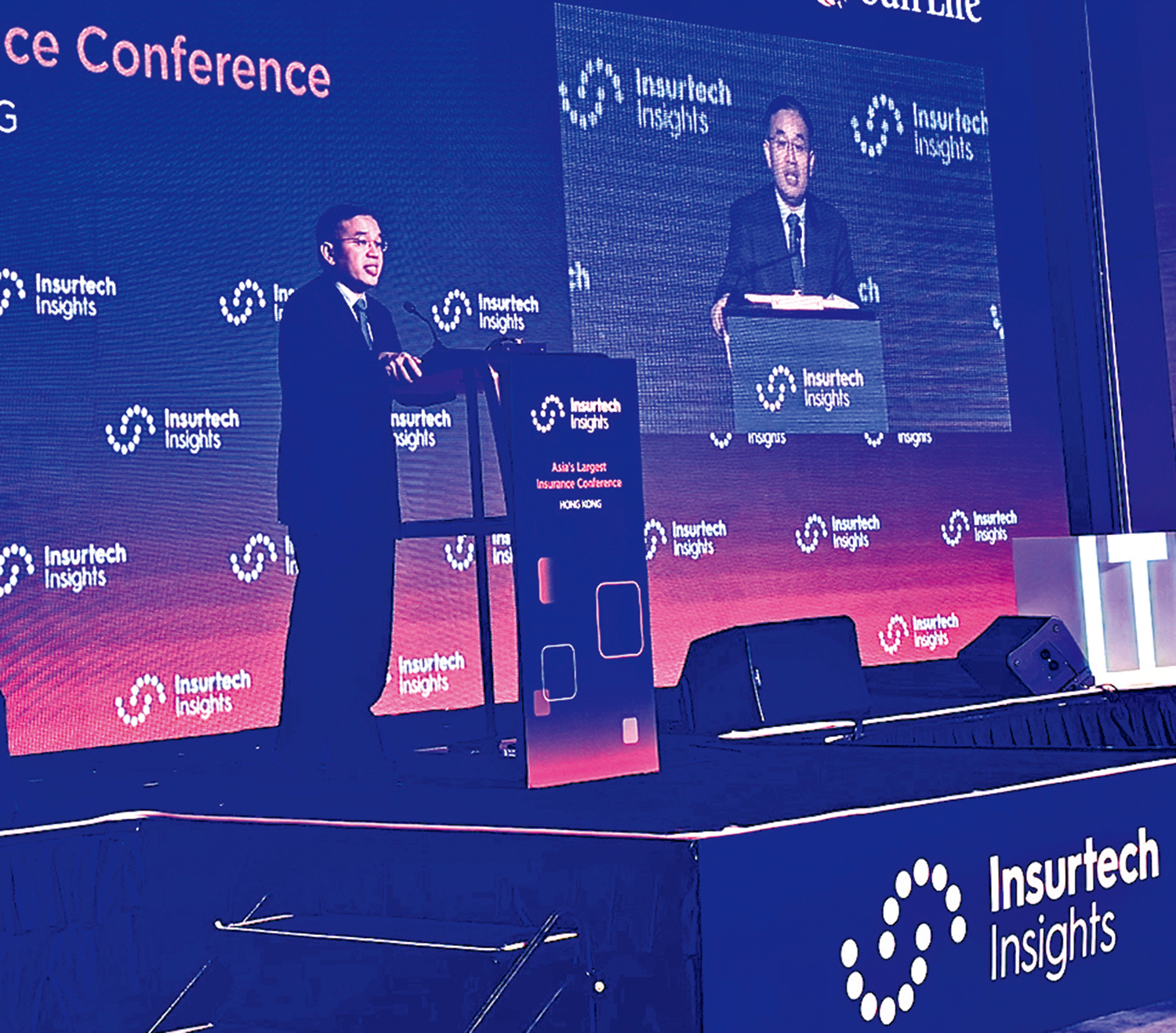 　　圖：許正宇稱，特區政府加強粵港澳大灣區內保險市場的互通性。\政府新聞處