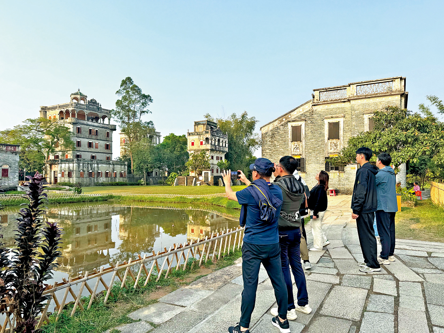　　圖：位於江門的開平碉樓等景區預計在黃茅海跨海通道開通後，迎來旅客新「流量」。\大公報記者盧靜怡攝