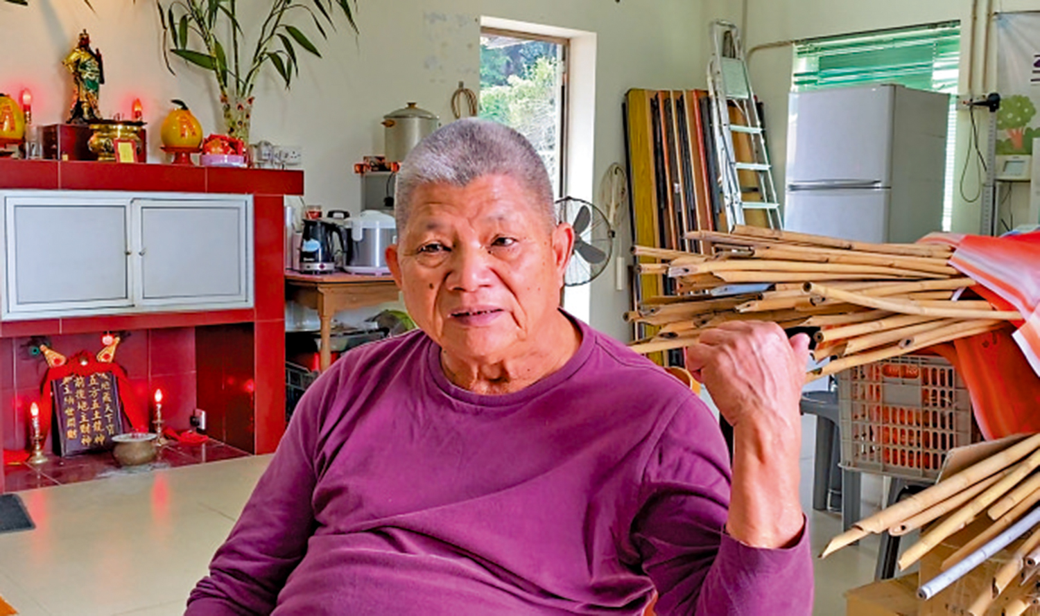 　　圖：攸潭美村前村長潘金鴻表示，居民普遍接受補償方案。