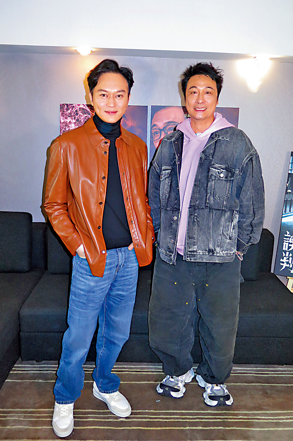 　　圖：吳鎮宇、張智霖多年來一齊拍攝過不少電影，最近兩人再合作《誤判》。\大公報記者文霏霏攝