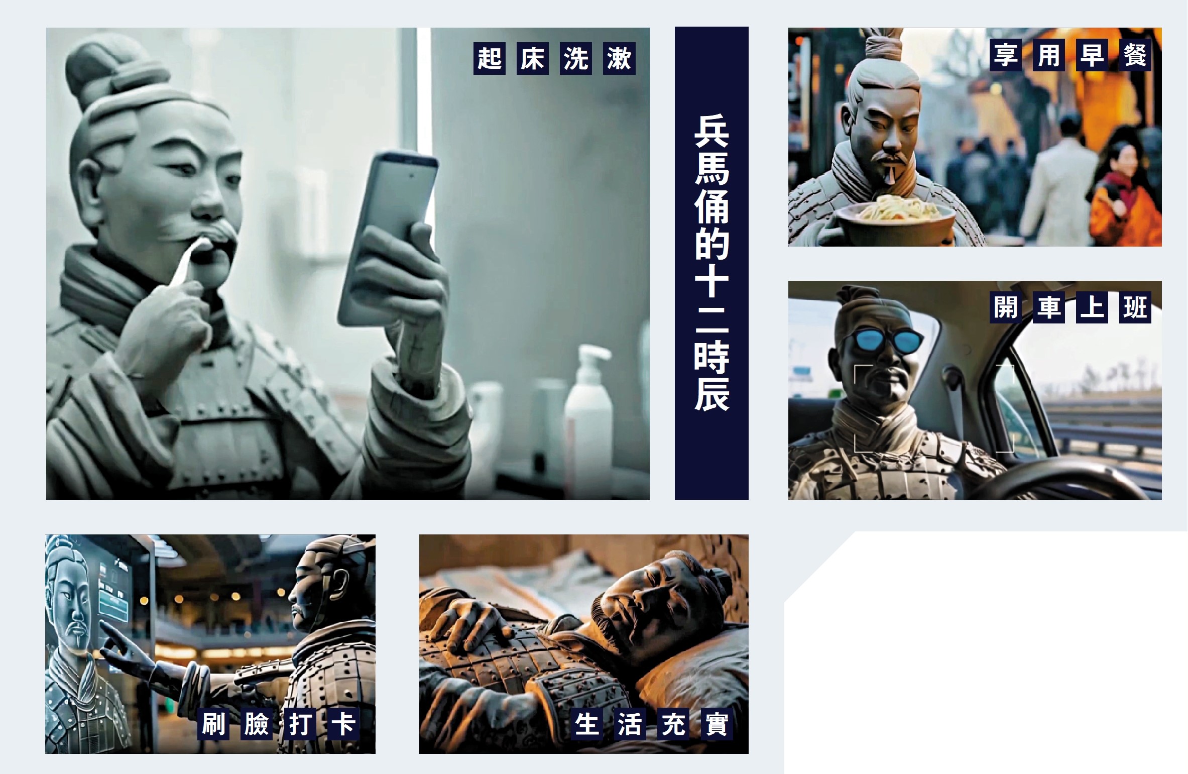 　　圖：兵馬俑的十二時辰