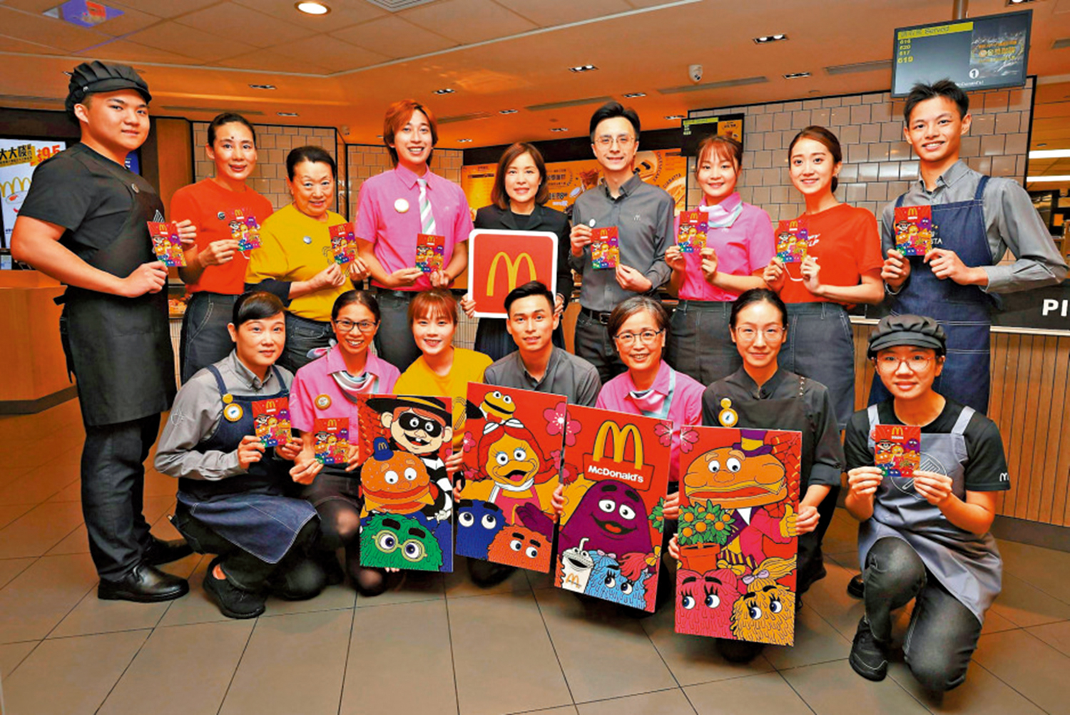 圖:麥當勞將於農曆新年前向逾萬名員工派發港幣一千元利是。