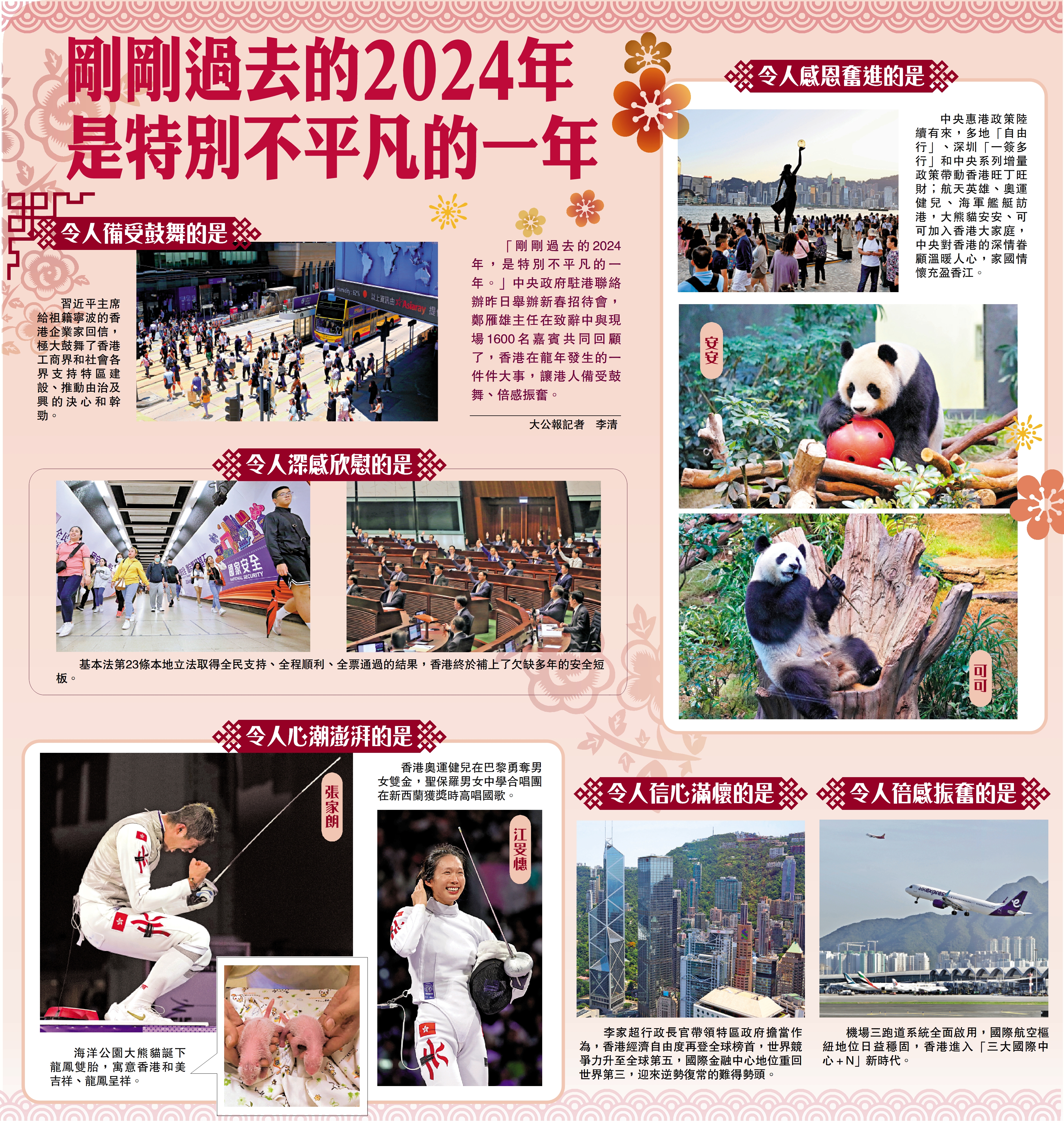 圖:剛剛過去的2024年 是特別不平凡的一年