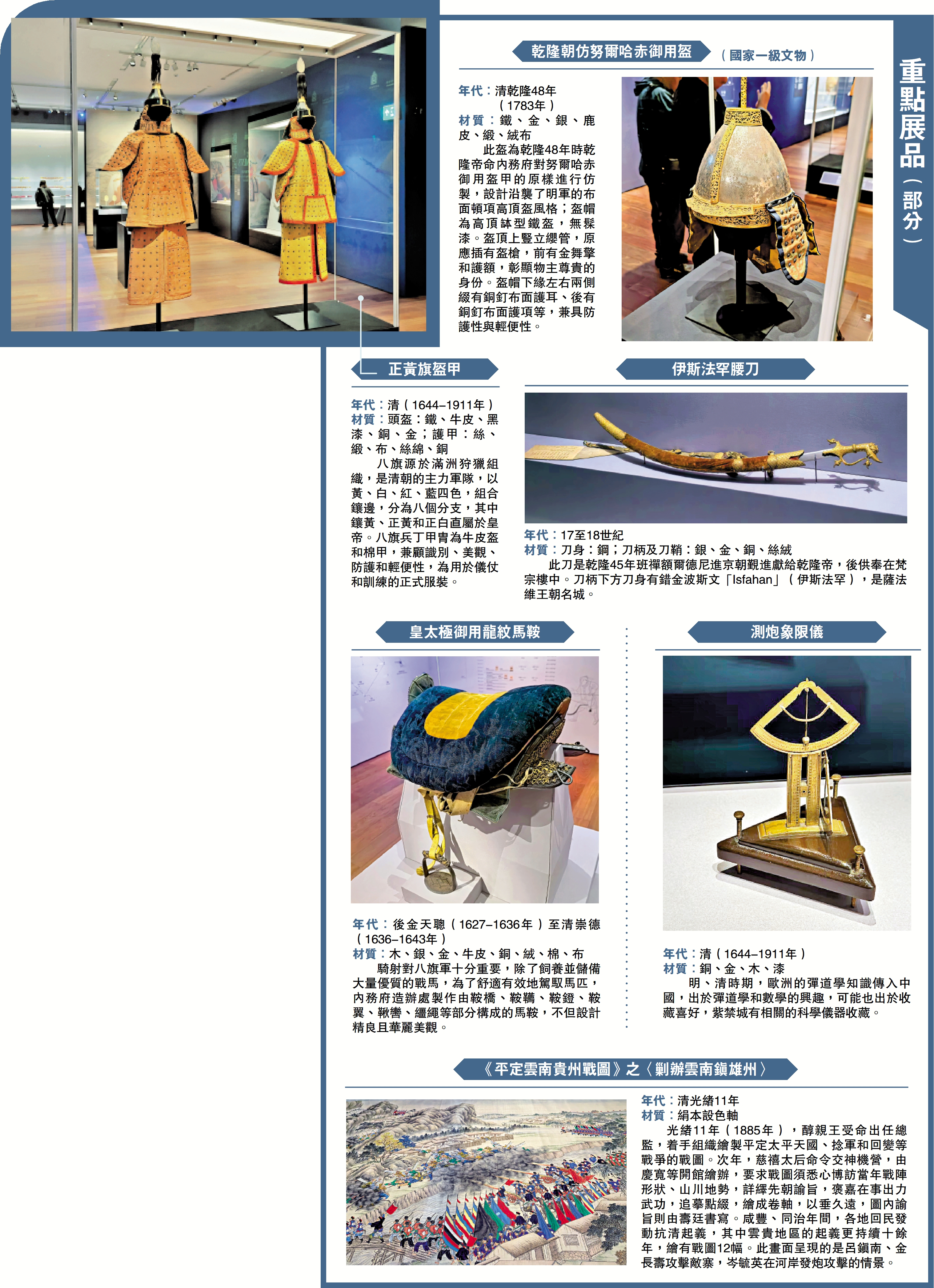 圖:重點展品(部分)。