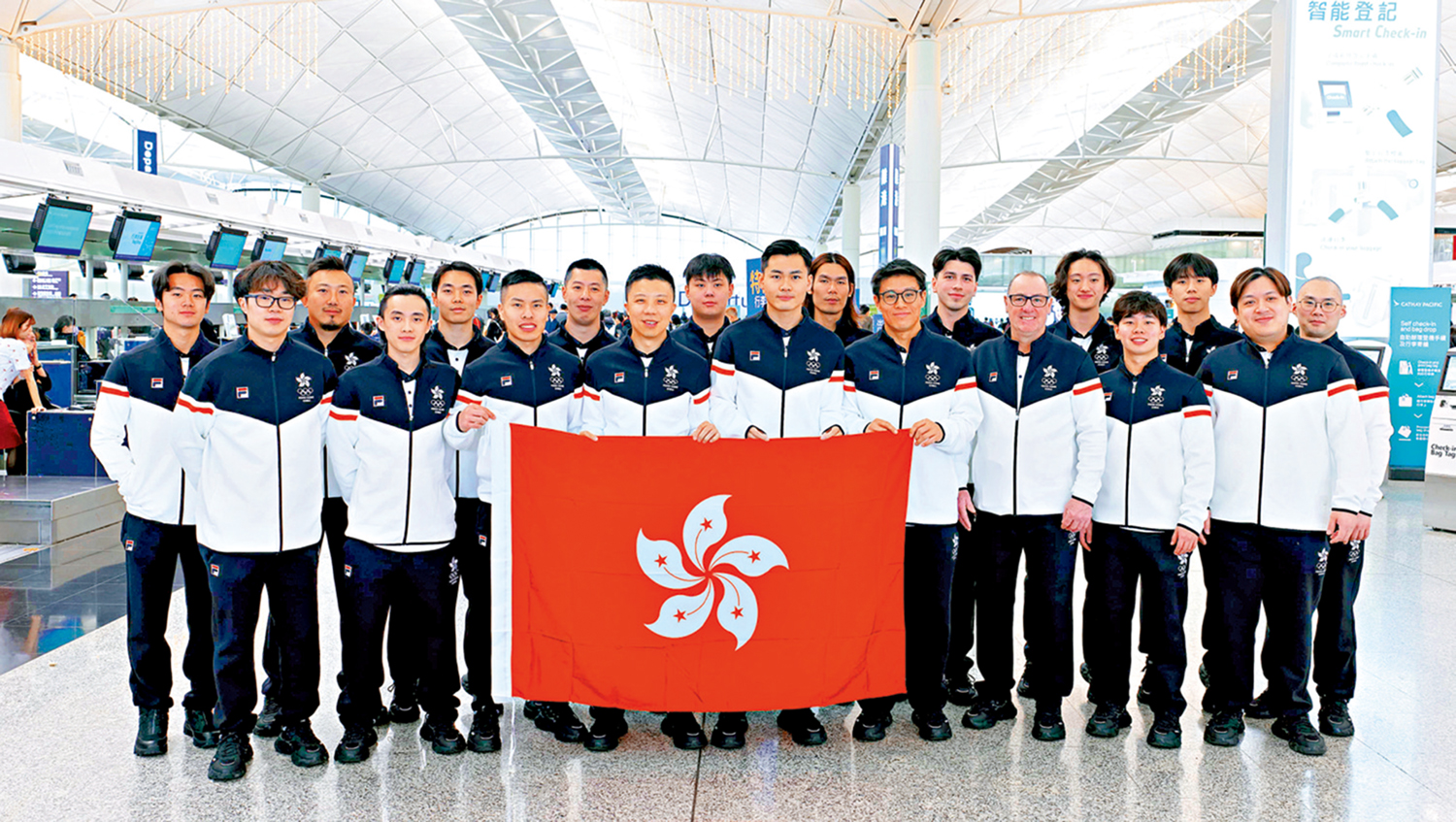 圖:香港代表團出發前往哈爾濱。
